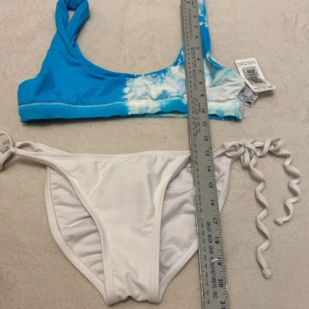 Dippin' Daisy's Crystal Blue and White Tie-Dye Bikini